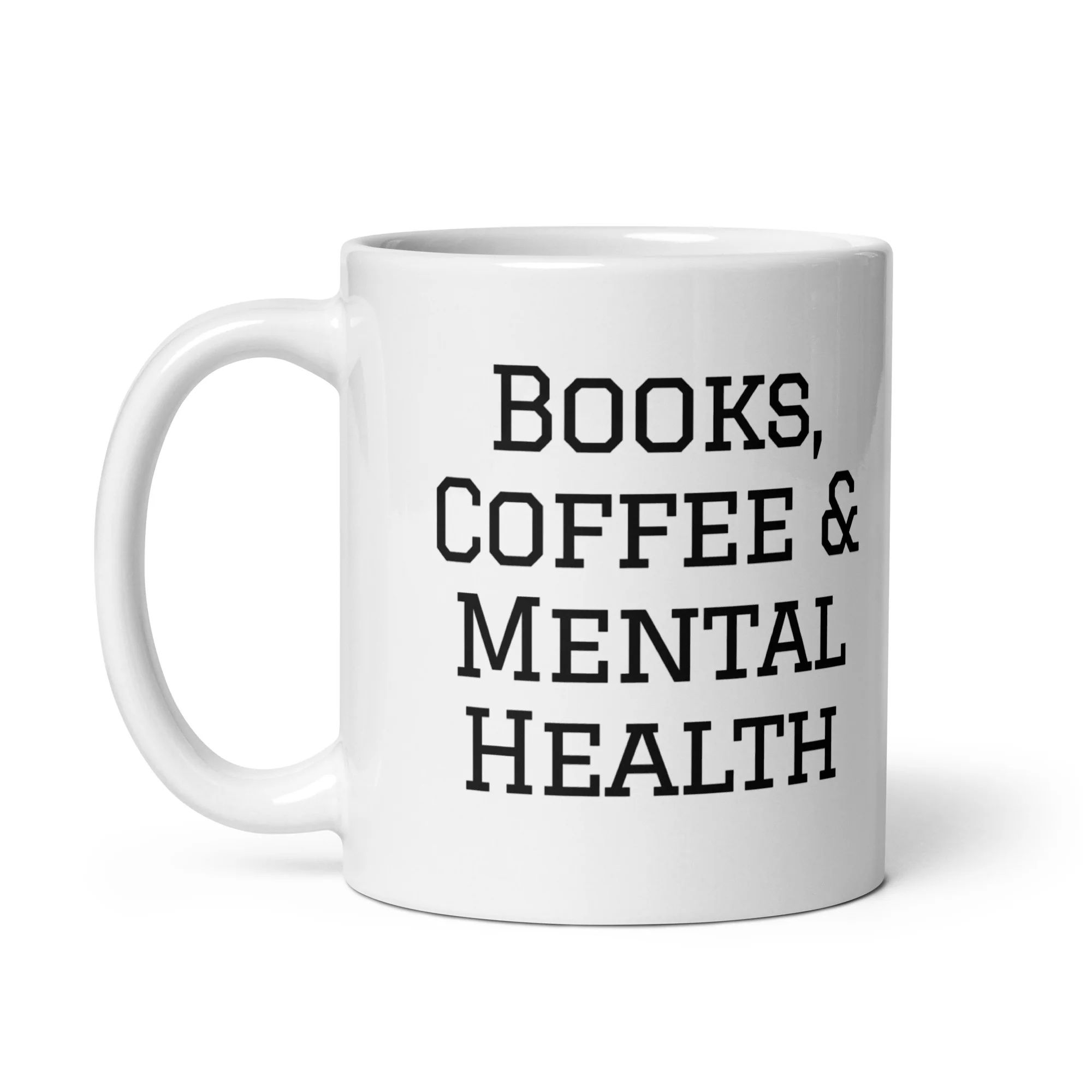 BOOKS, COFFEE & MENTAL HEALTH MUG - Image 3