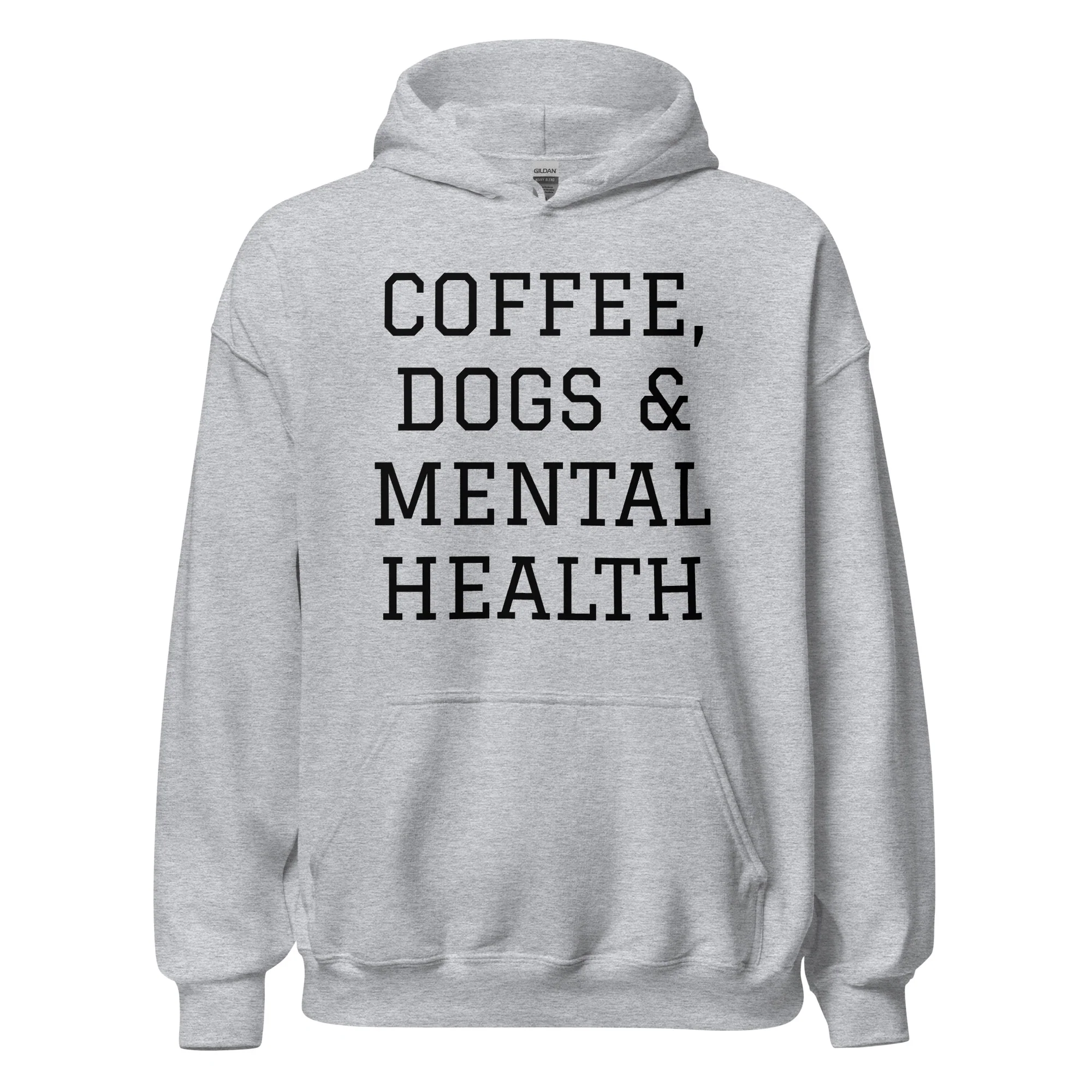 Coffee, Dogs & Mental Health Hoodie - Image 2