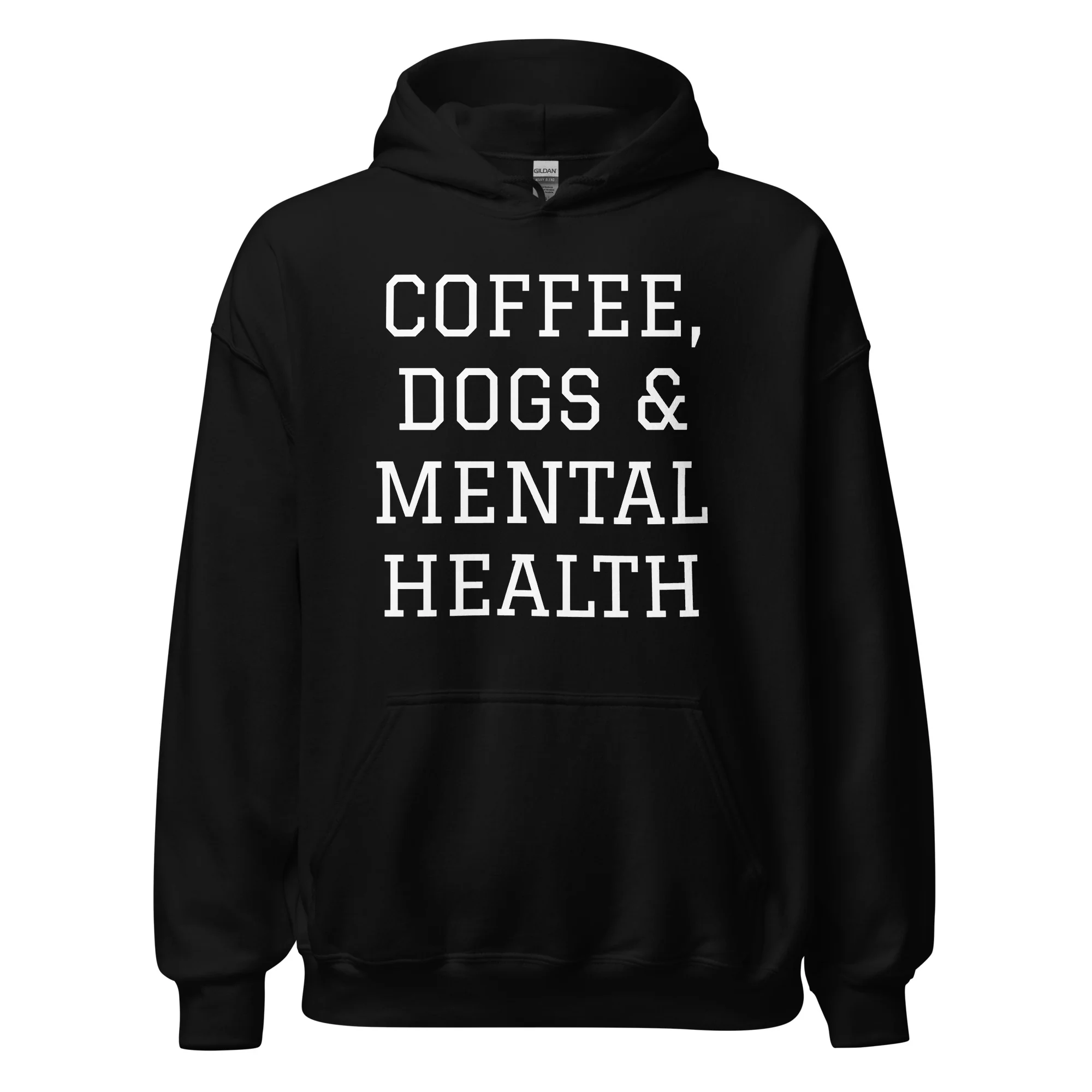 Coffee, Dogs & Mental Health Hoodie - Image 3