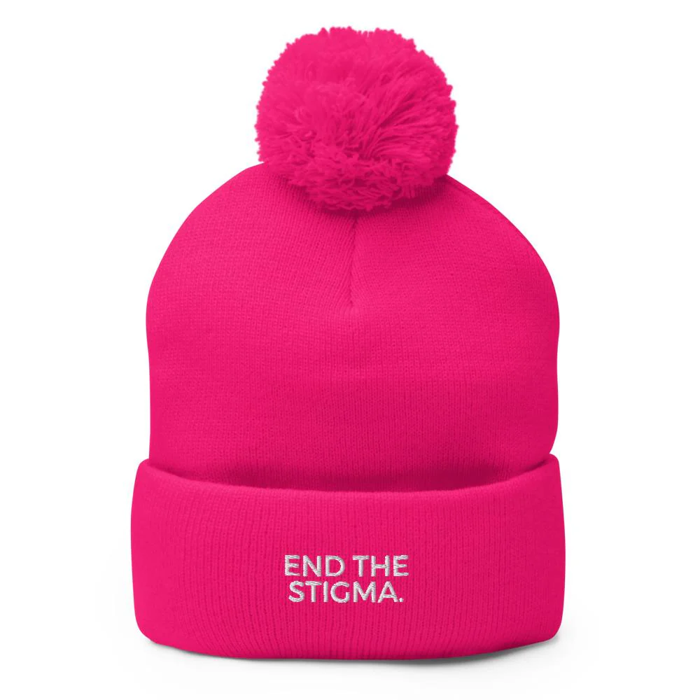 End The Stigma. Pom-Pom Beanie - Image 6