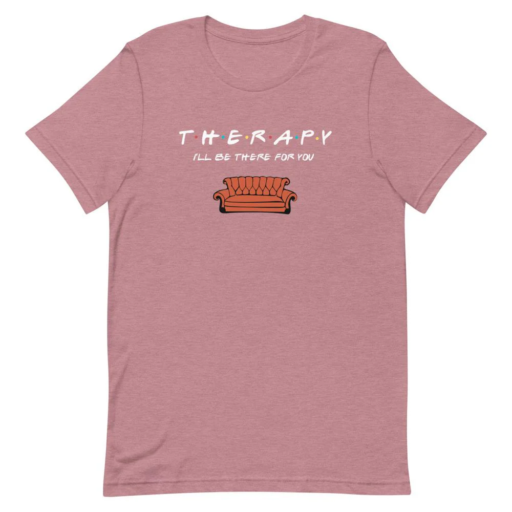 Friends Font Therapy T-Shirt - Image 4