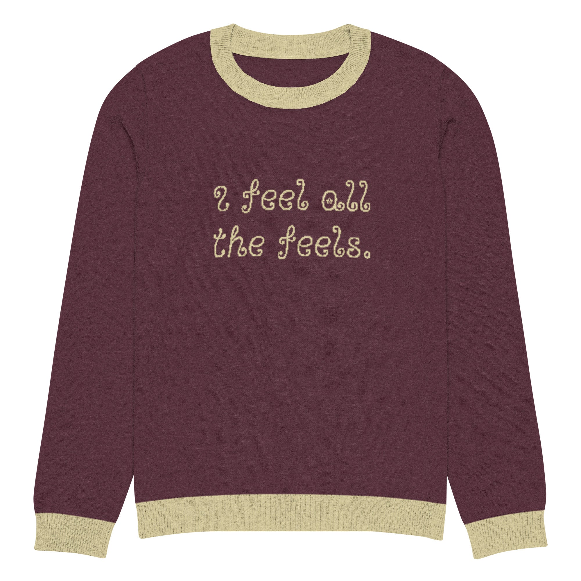 I Feel All The Feels Knitted Sweater - Image 11