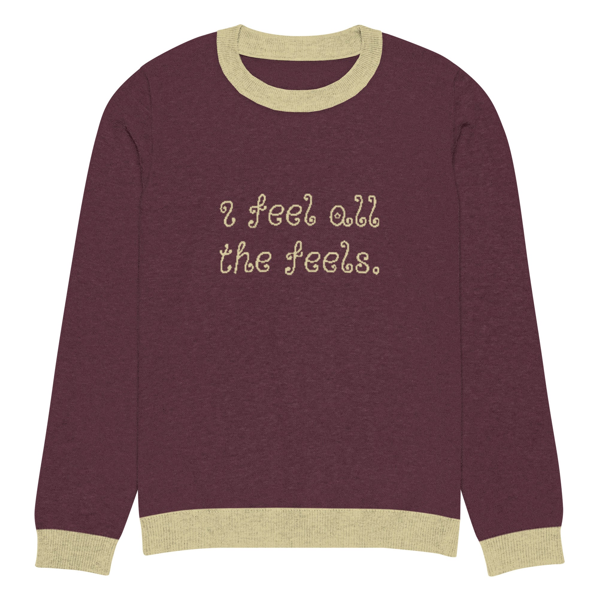 I Feel All The Feels Knitted Sweater - Image 13