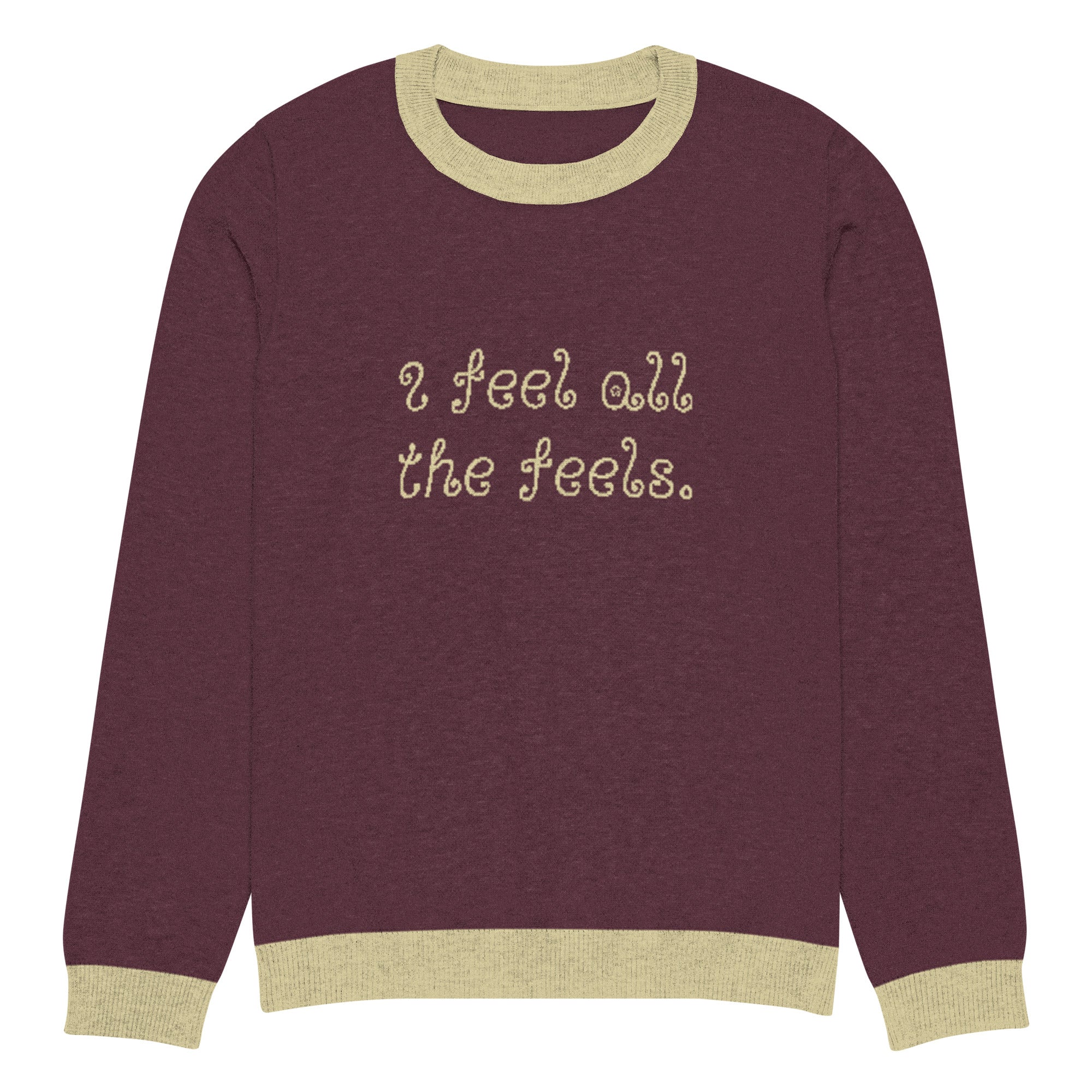 I Feel All The Feels Knitted Sweater - Image 15