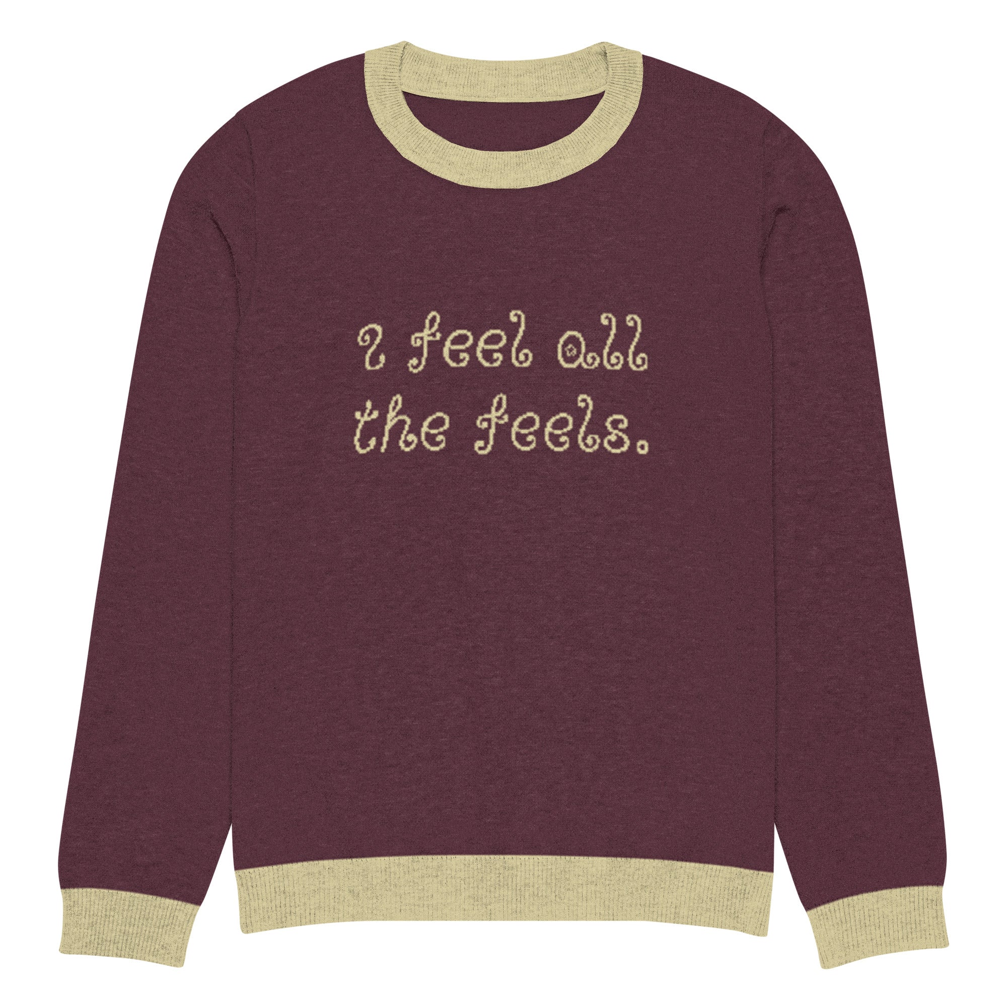I Feel All The Feels Knitted Sweater - Image 7