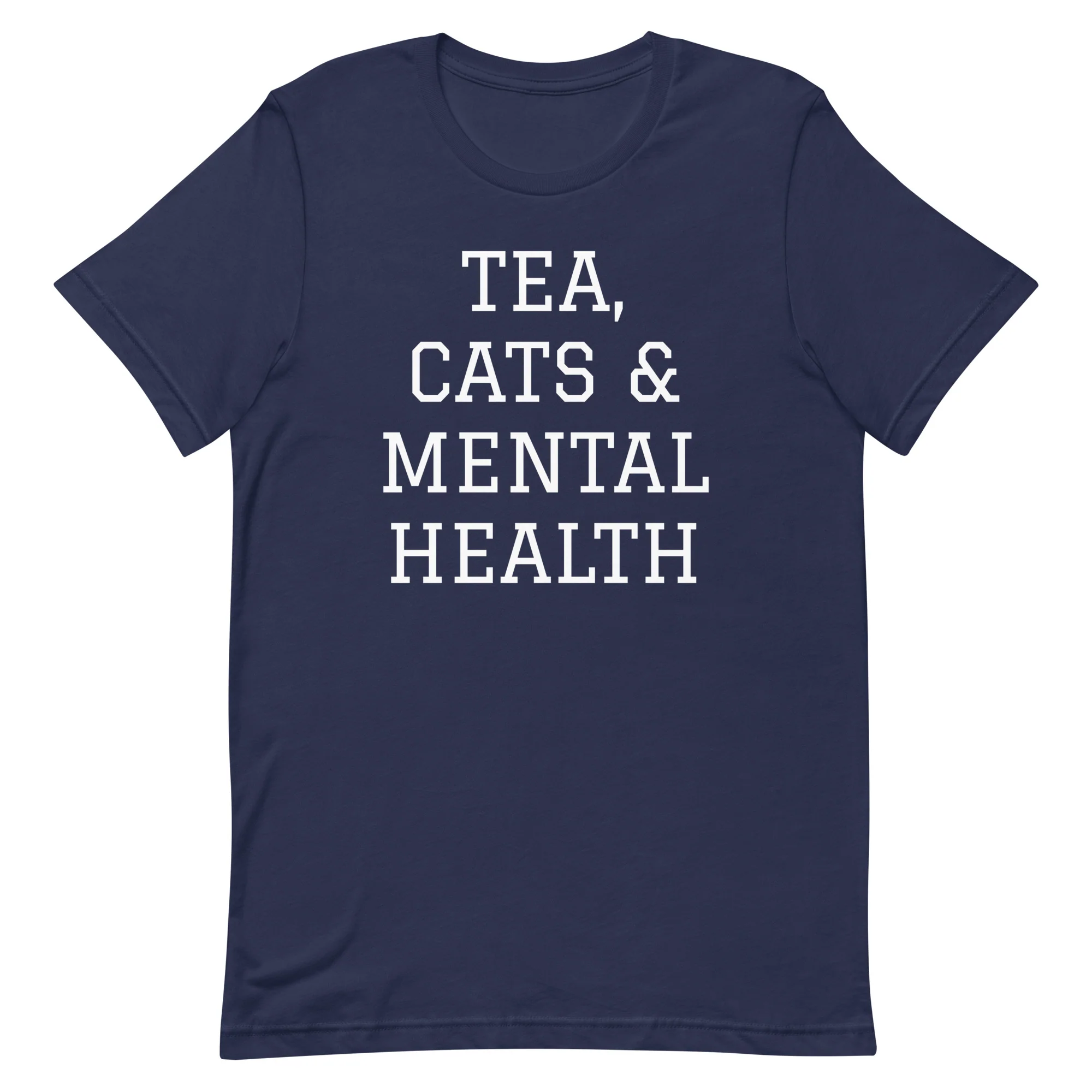 Tea, Cats & Mental Health T-Shirt - Image 2