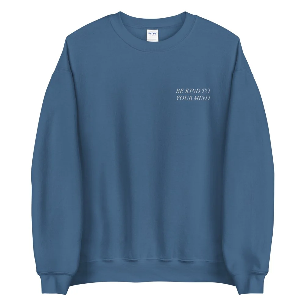 Be Kind To Your Mind Embroidered Sweatshirt - Image 4