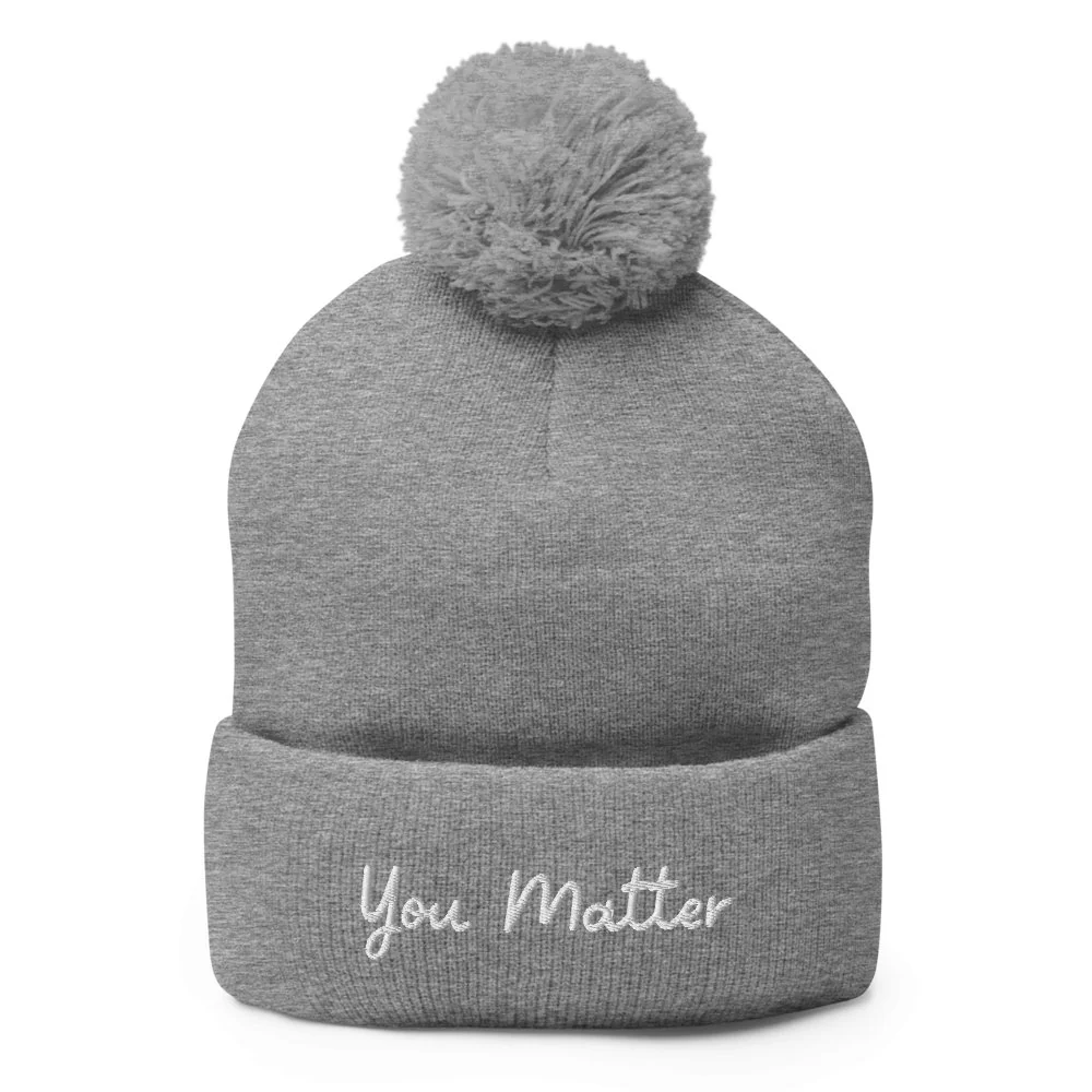 You Matter Pom-Pom Beanie - Image 4